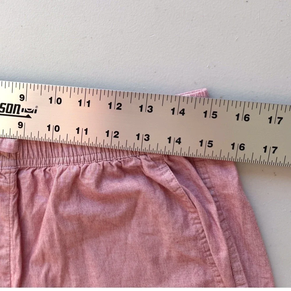 J.Crew Womens Medium Red Cotton Drawstring Elastic Waist Lounge Pants